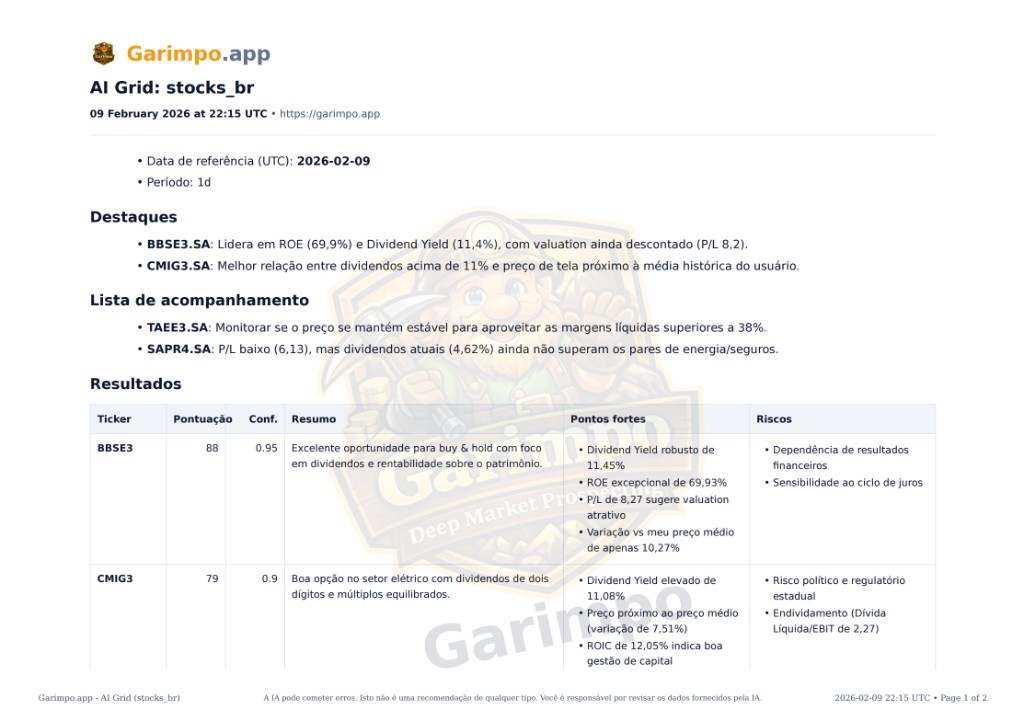 AI Grid (Exportação PDF)